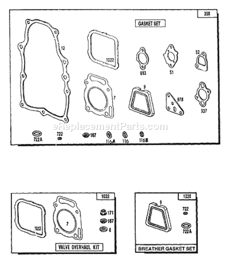 Page F Diagram and Parts List for 9162-7  Briggs and Stratton Generator